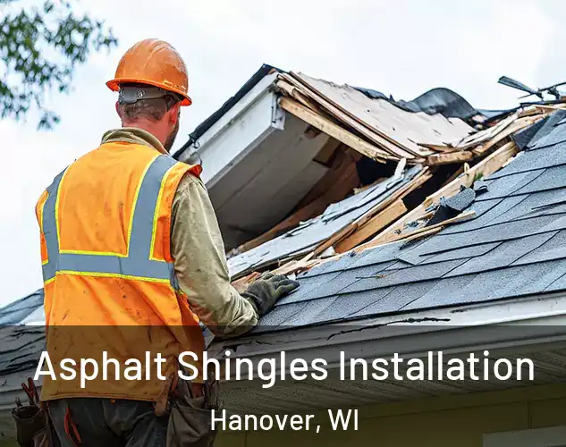  Asphalt Shingles Installation Hanover, WI