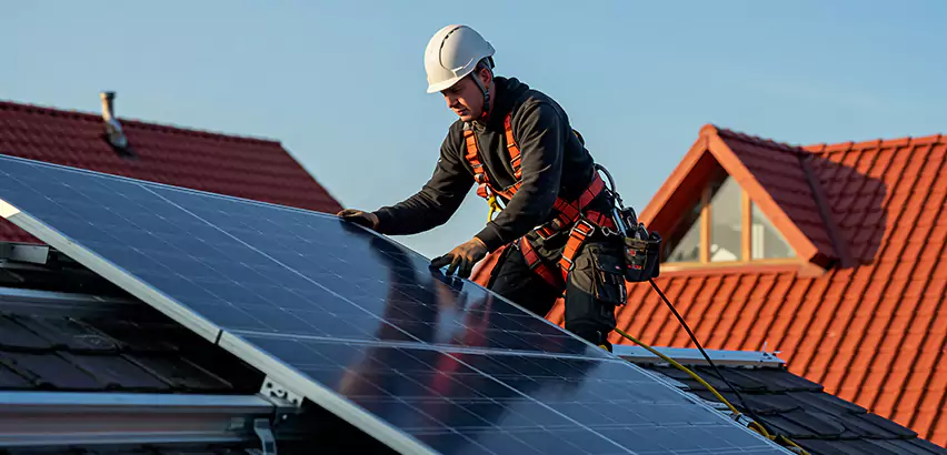 Solar Panels on Steel Roof Installation in Hanover