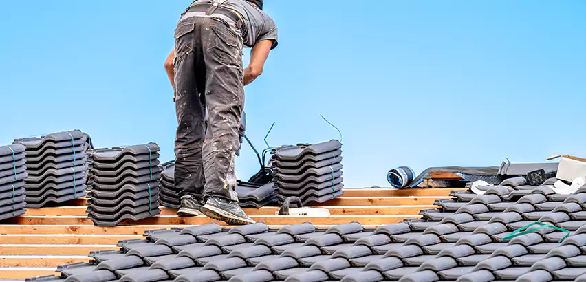Replacing Tile Roof Underlayment in Hanover