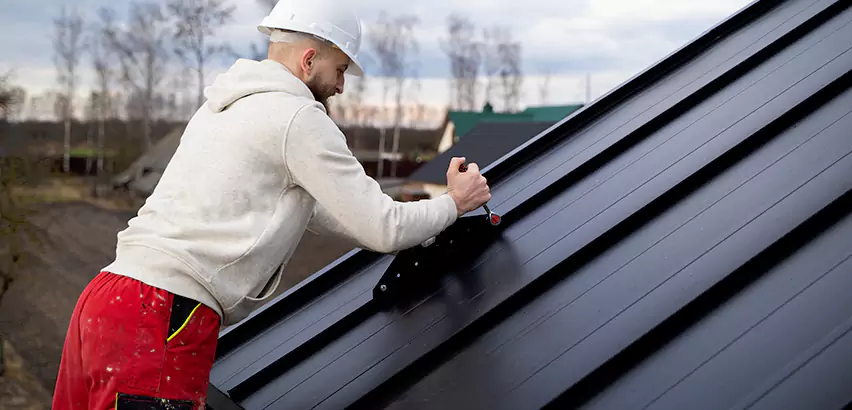 Tin Roof Ridge Cap Installation in Hanover